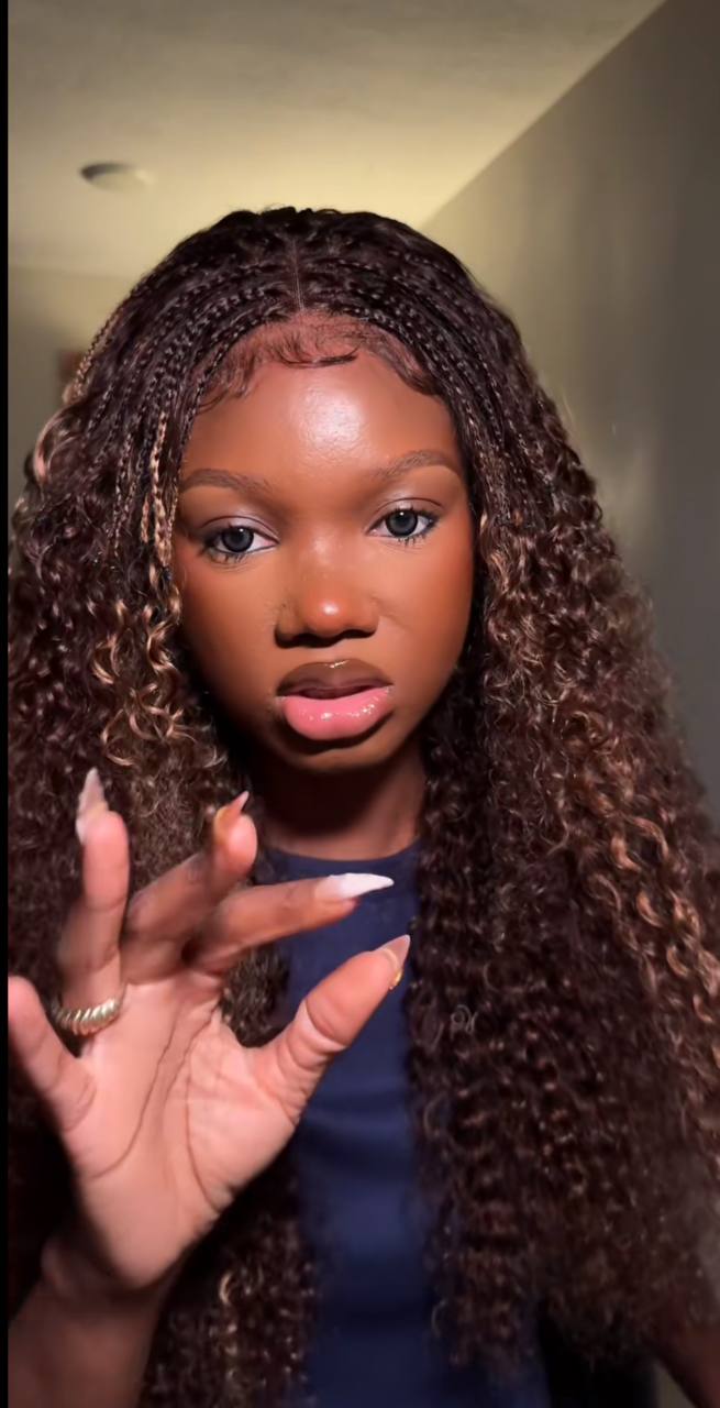 Highlight curl mini braids Glueless 24inch