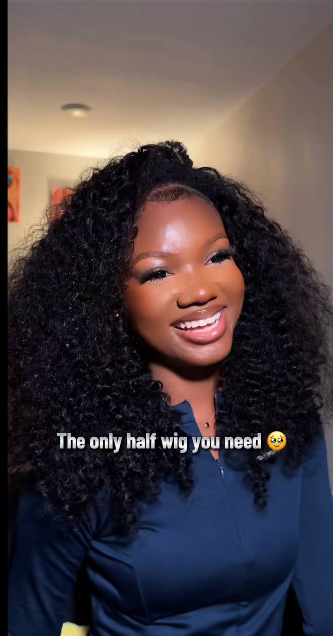 Half wig Burmese curl 18inch