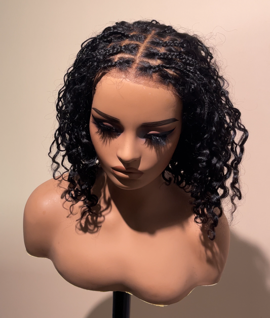 Glueless Mini braid curl