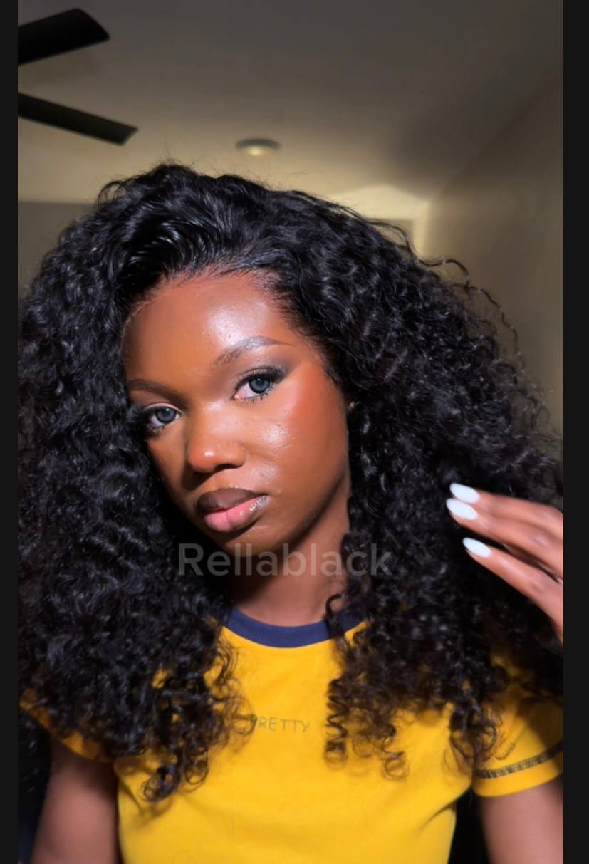 Megalook 20inch 13x4 Glueless Burmese curl